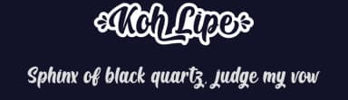 Koh Lipe by Typhoon Type - Suthi Srisopha — Script Handwritten Font — thumbnail 2