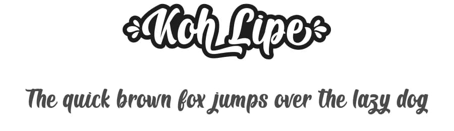 Koh Lipe by Typhoon Type - Suthi Srisopha — Script Handwritten Font