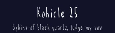 Kohicle 25 by Andreas — Script Handwritten Font — thumbnail 2