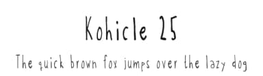 Kohicle 25 by Andreas — Script Handwritten Font — thumbnail 1
