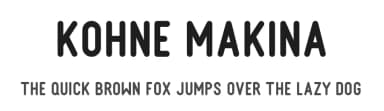 Kohne Makina by Krafti Lab — Sans Serif Font — thumbnail 1
