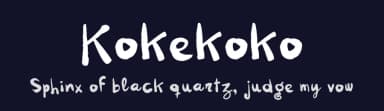 Kokekoko by Puño — Script Handwritten Font — thumbnail 2