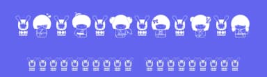 Kokeshi Kawaii by Maelle.K | Thomas Boucherie — Dingbats Font — thumbnail 3