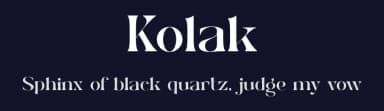 Kolak by ToniStudio — Serif Font — thumbnail 2