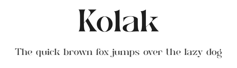Kolak by ToniStudio — Serif Font