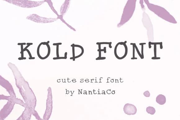 Kold Font by nantia — Script Handwritten Font