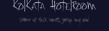 Kolkata Hotelroom by Hanoded — Script Handwritten Font — thumbnail 2