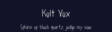 Kolt Vox by Phantom Studio — Script Handwritten Font — thumbnail 2