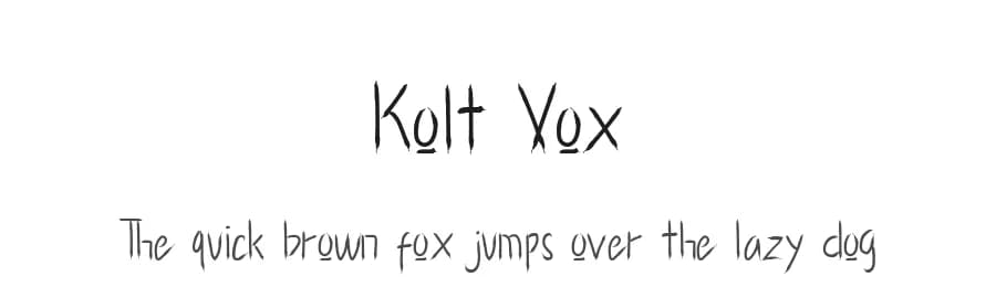Kolt Vox by Phantom Studio — Script Handwritten Font
