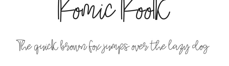 Komic Kook by Inermedia Studio — Script Handwritten Font