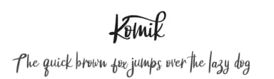 Komik by Riki — Script Handwritten Font — thumbnail 1