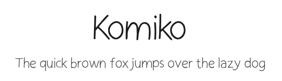 Komiko by Mightyfire — Script Handwritten Font — preview 1
