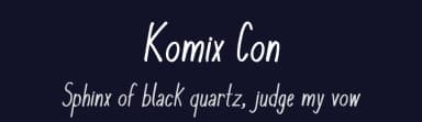 Komix Con by William Jeovah de Medeiros — Script Handwritten Font — thumbnail 2