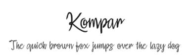 Kompar by Måns Grebäck — Script Handwritten Font — thumbnail 1