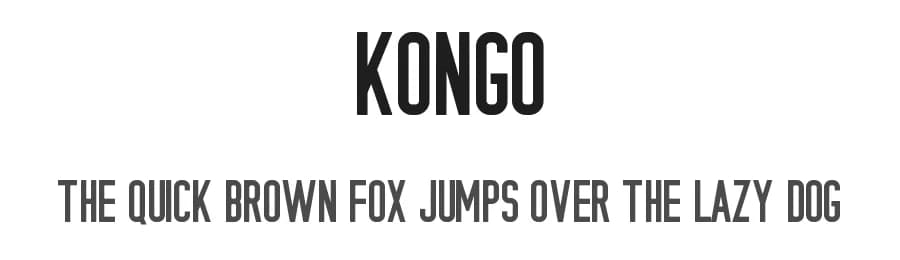 Kongo by Almeera Studio — Sans Serif Font