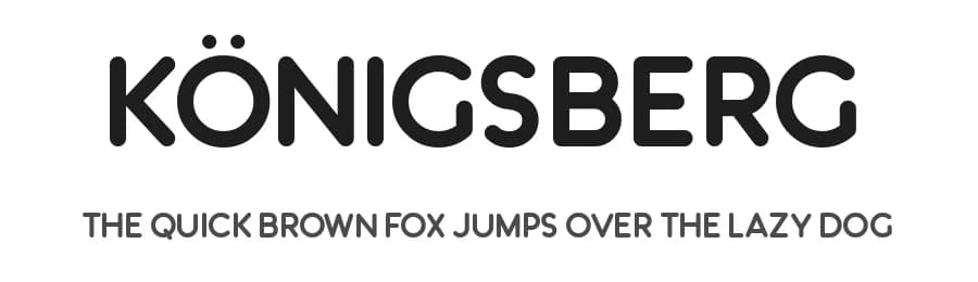 Königsberg by Sharkshock — Sans Serif Font