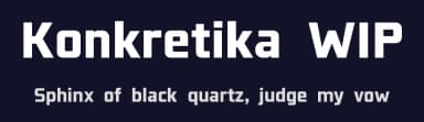 Konkretika WIP by Daymarius — Sans Serif Font — thumbnail 2