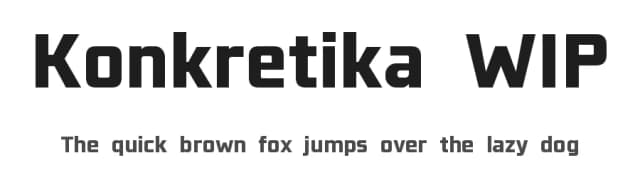 Konkretika WIP by Daymarius — Sans Serif Font