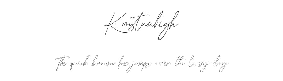 Konstanhigh by Maulana Creative — Script Handwritten Font
