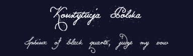 Konstytucja Polska by Tomasz Skowroński — Script Handwritten Font — thumbnail 2
