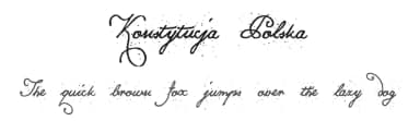 Konstytucja Polska by Tomasz Skowroński — Script Handwritten Font — thumbnail 1