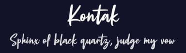 Kontak by Weape Studio — Script Handwritten Font — thumbnail 2