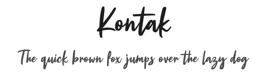 Kontak by Weape Studio — Script Handwritten Font