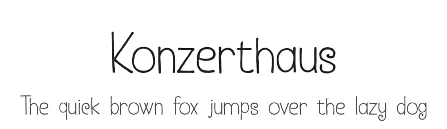 Konzerthaus by Hanoded — Script Handwritten Font