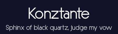 Konztante by G3Typefaces — Sans Serif Font — thumbnail 2