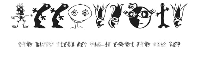 Kooksters by Cyberbuny Creations — Dingbats Font