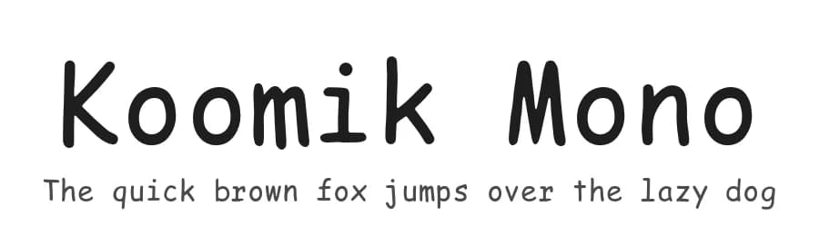 Koomik Mono by Tüpokompanii — Sans Serif Font