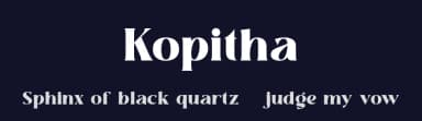 Kopitha by Eka Hermawan — Serif Font — thumbnail 2