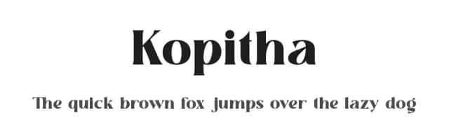 Kopitha by Eka Hermawan — Serif Font