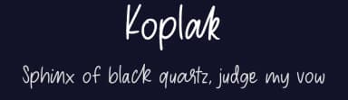 Koplak by Zuzulgo Studio — Script Handwritten Font — thumbnail 2