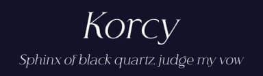 Korcy by Wildan Type — Serif Font — thumbnail 2