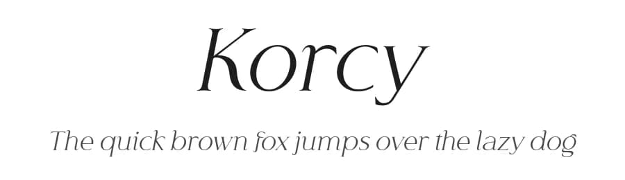 Korcy by Wildan Type — Serif Font