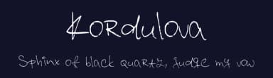 Kordulova by Elika Kordulová — Script Handwritten Font — thumbnail 2
