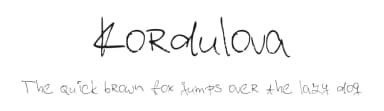 Kordulova by Elika Kordulová — Script Handwritten Font — thumbnail 1