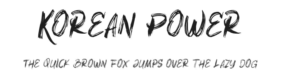 Korean Power by Tigadestd — Script Handwritten Font