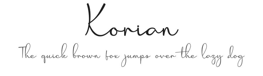 Korian by Eknoji Studio — Script Handwritten Font