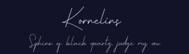 Kornelins by Behind the Ink — Script Handwritten Font — thumbnail 2