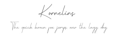 Kornelins by Behind the Ink — Script Handwritten Font — thumbnail 1
