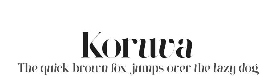 Koruva by VPcreativeshop — Serif Font