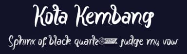 Kota Kembang by NihStudio — Script Handwritten Font — thumbnail 2