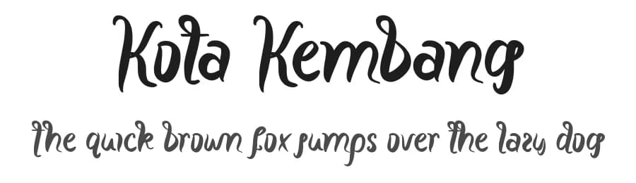 Kota Kembang by NihStudio — Script Handwritten Font — preview 1