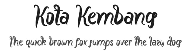 Kota Kembang by NihStudio — Script Handwritten Font