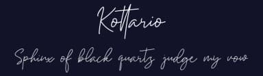 Kottario by Daksina Type — Script Handwritten Font — thumbnail 2