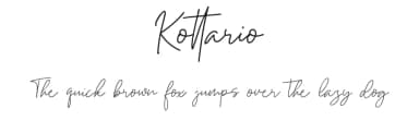 Kottario by Daksina Type — Script Handwritten Font — thumbnail 1