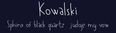 Kowalski by Kowalskiness — Script Handwritten Font — thumbnail 2