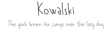 Kowalski by Kowalskiness — Script Handwritten Font — thumbnail 1